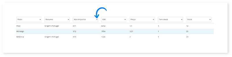 Importar artigos a partir de um ficheiro XLS, XLSX ou CSV 8
